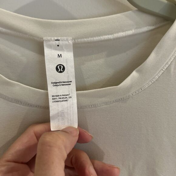 Lululemon Hold Tight Long-Sleeve Shirt - M Light Beige - Picture 2 of 6